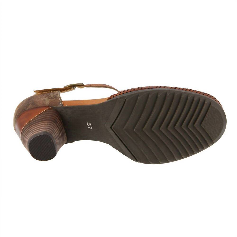 NEW L'ARTISTE women's parchelle shoes in camel - Picture 4 of 4
